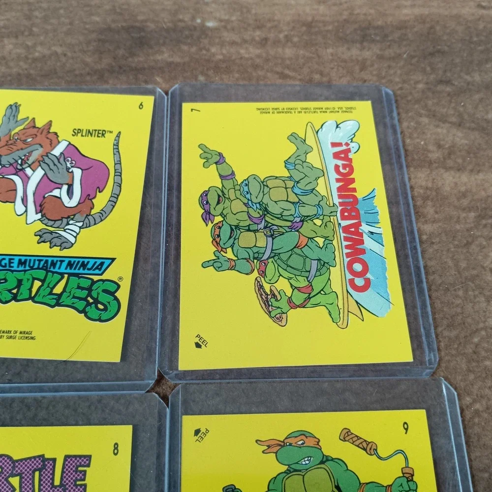 Vintage Teenage Mutant Ninja Turtles TMNT Trading Cards 1989 Splinter Cowabunga
